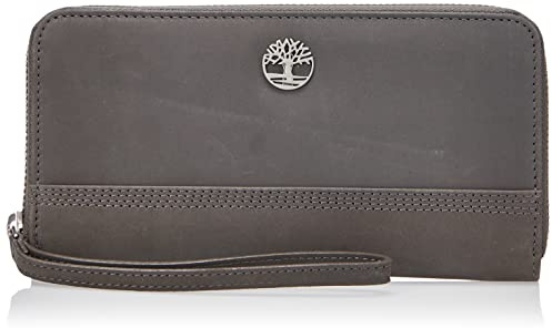 Timberland Women's Leather Rfid Zip Around Wallet Clutch With Strap Wristlet, Castlerock (Nubuck), One Size UK