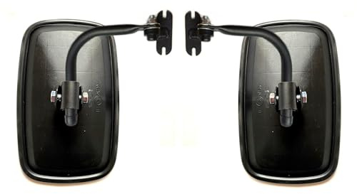 MelTruck® 2x Außenspiegel Rückspiegel 232x145 mm ø15 ø18 E20 Bagger Traktor Spiegelhalter