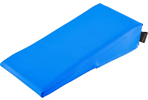 pader medi.tech Lagerungskeil für die Hand und Arm 40x20x10/2 cm - Orthopädisches Keilkissen mit hochwertigem Kunstlederbezug I Eisblau