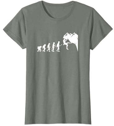 Alpinisme Évolution Grimpe Évolution Escalade Grimpeur T-Shirt