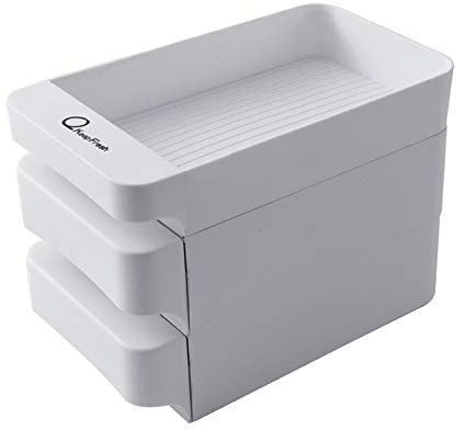 Syfunlv Boîte de Rangement à ufs de Type tiroir, Boite de Rangement des Oeufs frigo, Boite a Oeufs en Plastique, Bac à ufs pour réfrigérateur, pour ufs de Cuisine, boîte de Rangement