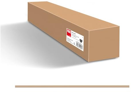 TOX Rundstäbe Stix Wood aus massivem Buchenholz mit hoher Robustheit und Elastizität, glatte Oberfläche, ideal für Heim- und Handwerker oder Holzarbeiten, 20x1000 mm, 10 Stück, 015100120
