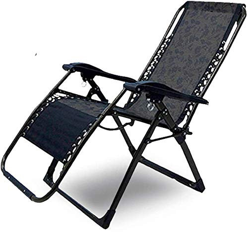 Leichter, zusammenklappbarer Liegestuhl, Outdoor-Loungesessel, verstellbarer Sitz, verstellbarer Terrassenstuhl mit Kissen, 180 cm, Sonnenliege, Gartenstühle (Farbe: wie abgebildet, Größe: 180 cm)