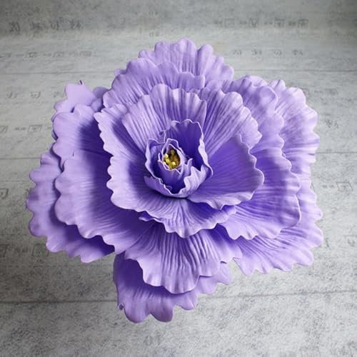 ZEYRU 80CM große künstliche Blumen Schaumrosen Hochzeitsdekoration Rose Blume Wand Straße zitiert Schaum Kranz Dekor Party Bühne Rose-lila 2,80cm
