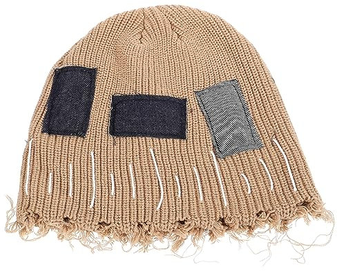 ifundom Lustige Strickmütze Mit Vintage-design Kostümhut Für Damen Und Herren Robuster Party-hut Als Witziger Foto-requisit Und Festival-accessoire in Khaki