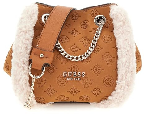 GUESS Davika Convertible Crossbody Cognac