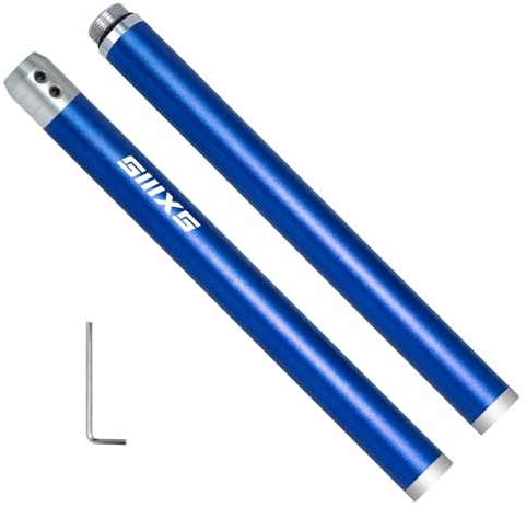 SIIIXS Outils de tournage du bois interchangeables en alliage d'aluminium Poignée de poignée et poignée d'extension, barre d'outil de tournage carré d'acceptation de 10mm