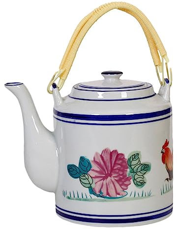 PRETYZOOM Jarra De Porcelana Vintage Hervidor De Agua De Cerámica 700 Ml Estilo Antiguo