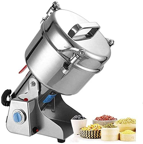 YXYLJOZ Grain Grinder Mill 2000G Swing Type Spice Nut and Coffee Grinder 4100W High Speed 32000 RPM Stainless Steel Mill Grinder