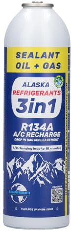 Generisch 3in1 Fahrzeug Kältemittel Klimaanlage Top up HC134A ErsatzGas Flasche für Autos