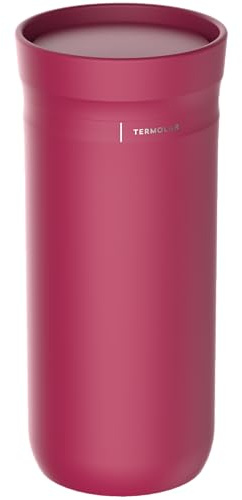 Copo Térmico Termolar 380 ml Acero Inoxidable con Tapa Antiderrame, Doble Pared con Vacío, Mantiene Calor y Frío, Libre de BPA, Vaso Térmico Portátil para Café, Té y Bebidas (Rosa Cyber)