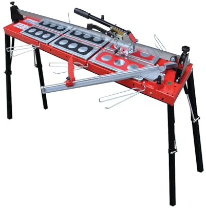 Fliesenschneider GigaCut 1200 mm – höhenverstellbar mit Klappfüßen – für präzise Längs- und Diagonalschnitte