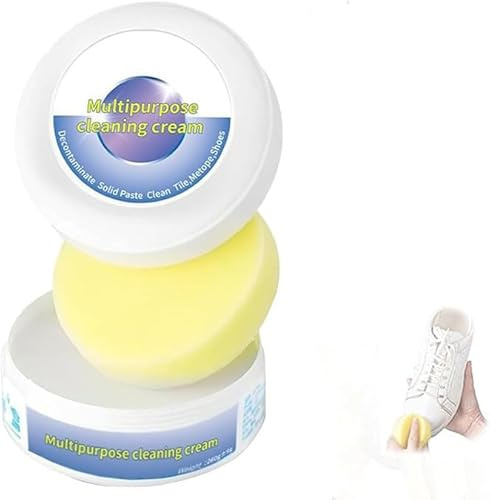 Shoe Cleaner, Multi-functional Cleaning and Stain Removal Cream, Shoe Purification Solid Paste, Shoe Whitener for Trainers, Shoes Decontaminate Solid Paste (1)