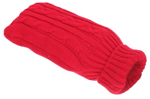 CALLARON Wärmflaschenhülle aus Polyester und Nylon für 2 Liter Gummi Wärmflasche Rote Weiche und Glatte Oberfläche mit Hoher Hitzebeständigkeit Modisches Winteraccessoire für Angenehme