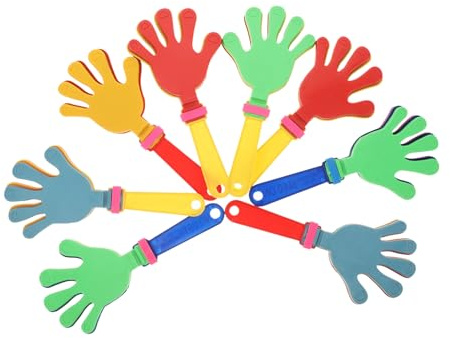 PENIKOKO 8 Piezas de Matracas de Plástico Fáciles de Usar para Eventos Deportivos y Fiestas Infantiles, Generadores de Ruido para Celebraciones y Diversión Familiar