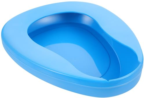 HOLIDYOYO Escupidera de Plástico para Pacientes y Mayores, Bacinilla para Cama Tapa, Resistente y Fácil de Transportar, Uso en Dormitorio