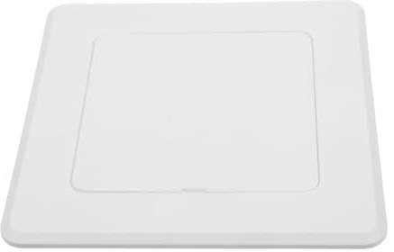CVUTOVO Tapadera de Acceso sin Taladro para Paneles de Yeso y Techos de Escayola, Cubierta de Abs Acabado Mate y Superficie Lisa para Renovaciones y Baños
