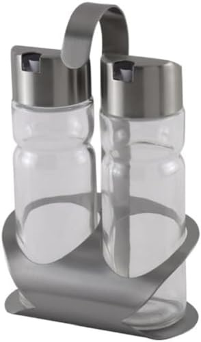 MONIX Sabor | Menagen aus Edelstahl und Glas, 2 Einheiten