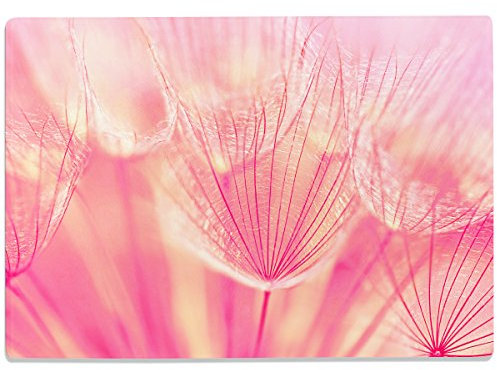 WANDKINGS Glasschneidebrett „Pusteblume“ - Glasschneideplatte, Schneidebrett aus Glas, Frühstücksbrettchen