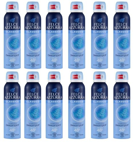 12 x Felce Azzurra Deo Person Spray Classic duft 150 ml