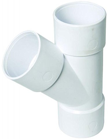 FLOPLAST Solvent White 135 Degree 40mm (43mm) Waste Branch Tee - Bag of 5