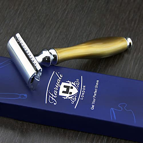 Simulated Horn and Nickel De Safety Razor Made in High Class Steel Head.