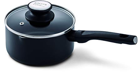 KITCHEN FUN Salsa Cazo Aluminio Antiadherente 16 cm con Tapa