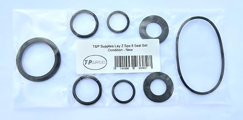 Lay Z Lazy Spa Rubber Seal Set A + B/C plus Pump O Rings - 8 seals - Fits Airjet models