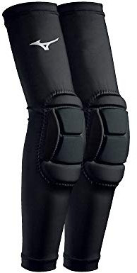 Mizuno Unisex-Erwachsene MZO gepolsterte Ärmel Ellenbogenschoner, Schwarz, X-Large