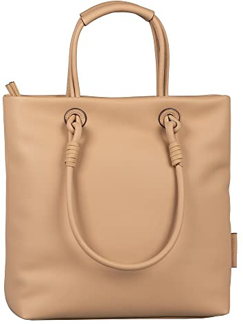 TOM TAILOR Olivia, Shopper pour femme, camel, L, Moderne