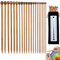 Ferri da Maglia Bambù Kit, 20 Pezzi Aghi da Maglia in Bamboo Punta Singola 2.5 mm - 8 mm, Set di Ferri da Maglia Legno per Professionisti e Principianti, Lunghezza 25cm/10 Taglie