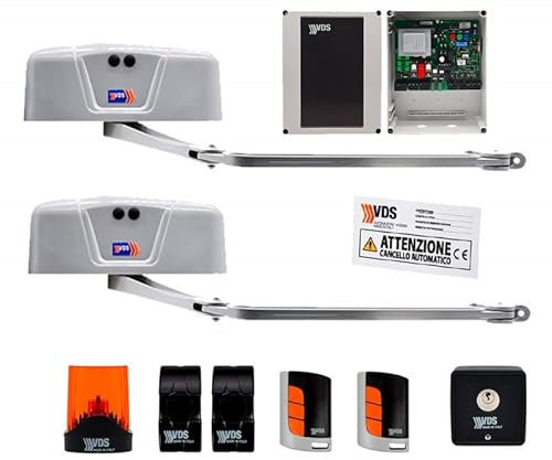 VDS TEKNO KIT 2 ANTE PER CANCELLO A BATTENTE ARTICOLATO 230V FINO A 7 MT ML228