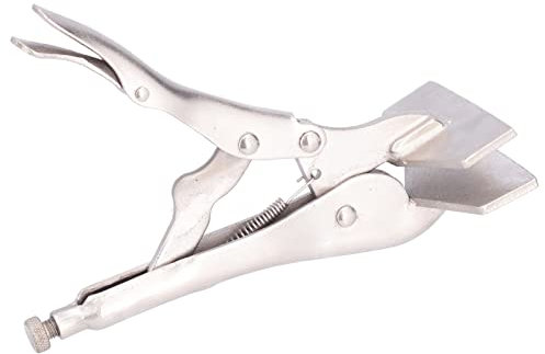 Pinza di Bloccaggio con Bocca Piatta, Pinza per Lamiera Regolabile per Piegatura del Metallo e Rottura e Aggraffatura del Metallo - Acciaio 55#(8 inches)