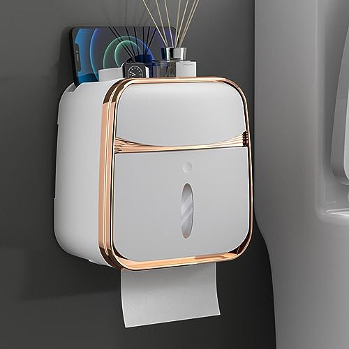 Papierhandtuchspender, Papierhandtuchspender, Wandhalterung, Papierhandtuchspender Küche, multifunktionaler Badezimmer-Papierhandtuchspender mit Schublade, für Rollen Toilettenpapier oder