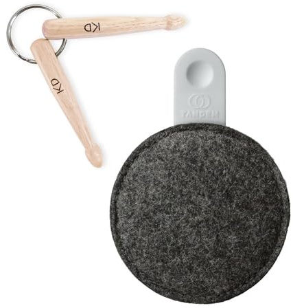 Tandem Drums DR-F120-GRY Drops 120g Schlagzeug Dämpfer Pad + keepdrum Schlüsselanhänger