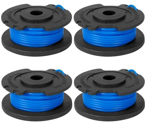 CKCSHI 4Pcs Strimmer Spool Compatible with Ryobi, String Trimmer Replacement for Ryobi 18V 24V 40V One+ AC14RL3A Olt1832 Rac124
