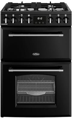 Belling Farmhouse 60cm Dual Fuel Cooker - Black