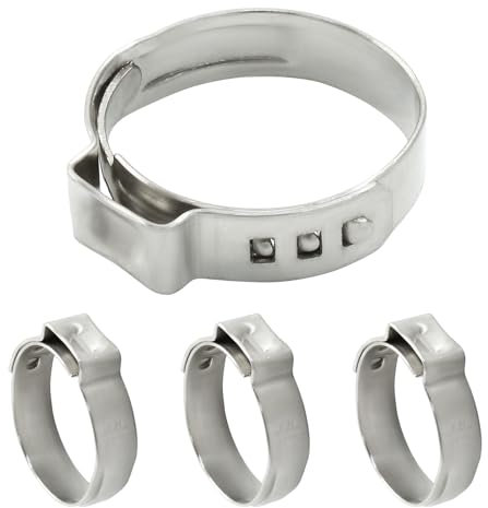 LifCratms Confezione da 60 anelli a crimpare PEX da 3/4, in acciaio inox, morsetti per tubi PEX per raccordi per tubi PEX