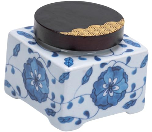 Alipis Boîte à Thé Délicate Céramique Pot De Rangement Pratique pour Thé Céréales Et Bonbons Design Chinois Charmant