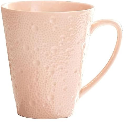 Taza Taza de café de cerámica de color caramelo, 11.8 fl oz, elegante taza for microondas, taza de café reutilizable for café, leche, zumo, té (color: azul) Con asas(Yellow)