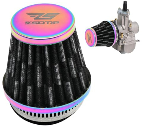 Ahuuen Filtro de aire para motocicleta,Filtros de aceite más limpios de alto rendimiento | 35 38 42 45 50 55 58 mm Filtro de aire de carburador de repuesto, accesorios de motocicleta
