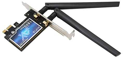 Lazmin112 Scheda Wifi Wifi 6E PCIE, Adattatore Wireless Dual Band 1800MBPS 2.4G 5.8G Con 5.2, Scheda Di Rete PCI Express Interna, per PC Desktop 64Bit