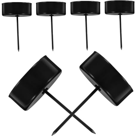 SMASOLO 6 pezzi Portacandele in Metallo con per Candele Base Robusta in Supporto Stabile per Centrotavola Natalizi e Corone Floreali Design Minimalista Nero