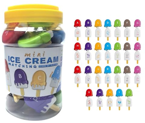 Bokstav Recognition för förskolor – Abs Letter Matching Sticks Set | Form Letters Learning Toy, Color Recognition Pedagogiskt verktyg, Safe Fun Kids Activity
