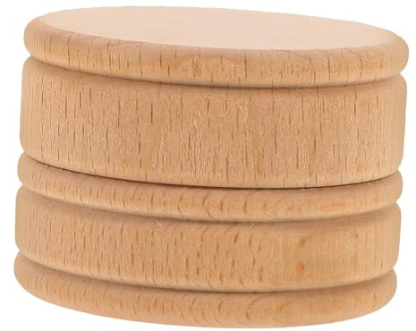 iplusmile Caja De Dientes De Leche para Ñiño, Soporte Pequeño De Madera De Haya (5x3.5 Cm), Organizador Infantil para Recuerdos De Primeros Dientes y Cabello Fetal