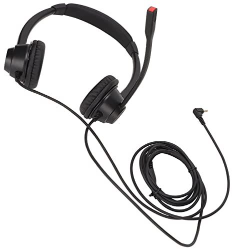 BAFOVY 2.5mm Office Headset, Dual Ear Binaural Headphones with Noise Cancelling Mic for Customer Service and Telephone Sales