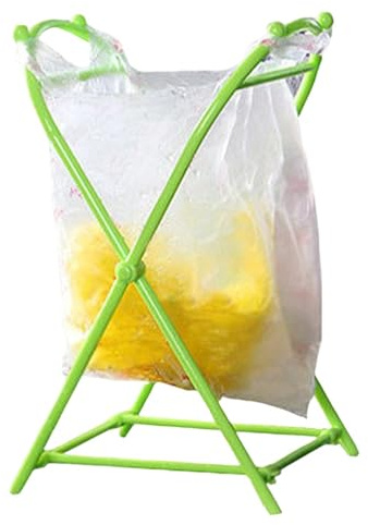 Lunaobrik Müllsackhalterständer – PP-Material, Müllsackständer, Müllhalter, Faltbare Tragbare Stütze, Langlebiger Aufbewahrungsrahmen | Abfallrahmen Für Küche, Büro, Zuhause, Camping, Außenbereich