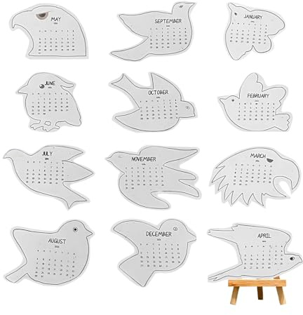 Calendario da Tavolo 2026 - Planner Con Arte Divertente A Forma Di | Calendario Mensile da 12 | Per Programmazione Pianificazione Appuntamenti E Decorazione