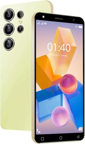 LilCost Smartphone barato 4G, 2 GB de RAM + 16 GB ROM/hasta 128 GB, pantalla HD de 5 pulgadas, cámara dual SIM, sistema operativo Android 10.0, WiFi, Bluetooth, FM, teléfono móvil GPS (S25Ultra-Gold)