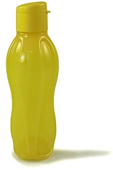 TUPPERWARE To Go Eco 750ml gelb Trinkflasche Clippverschluss Ökoflasche Flasche